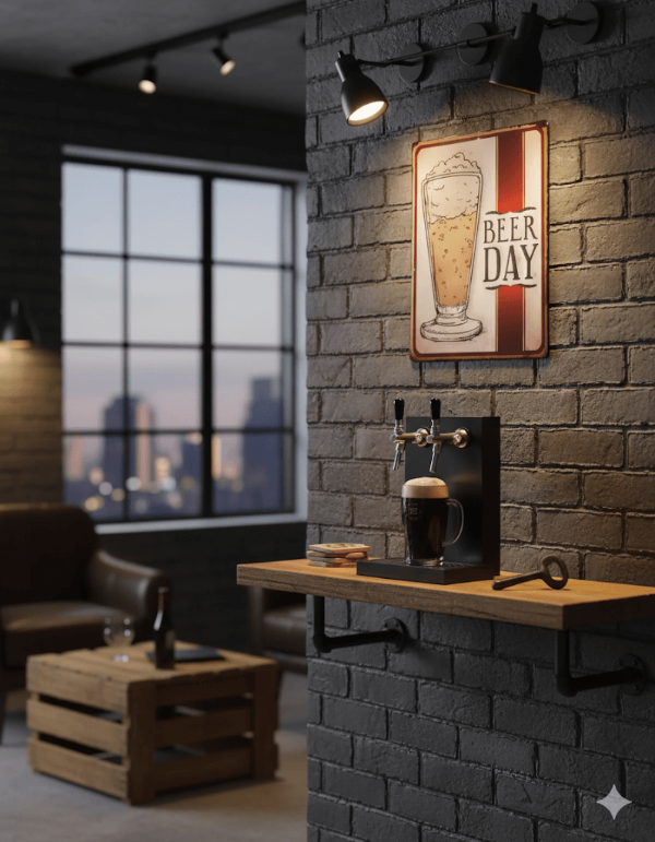 Producto - Cartel De Chapa Publicidad De Cerveza 40 X 30 Cm