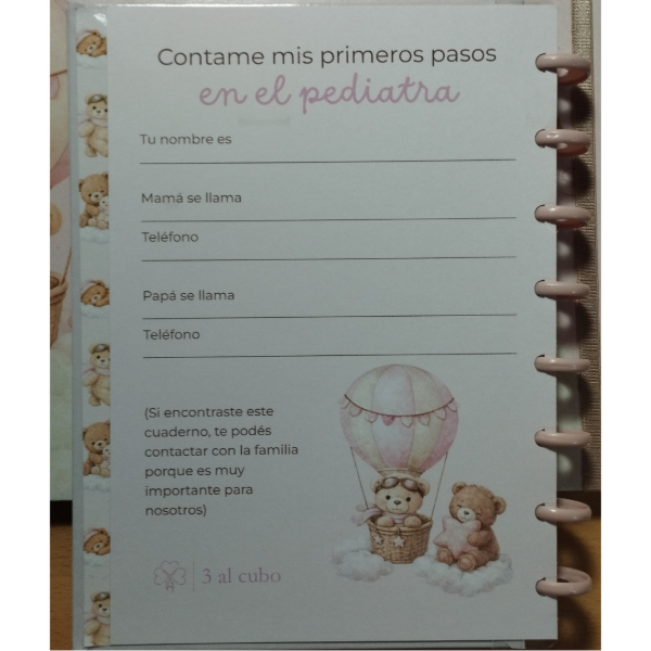 Producto - Contame Mis Primeros Pasos En El Pediatra - Rosa - 3 al cubo - 2
