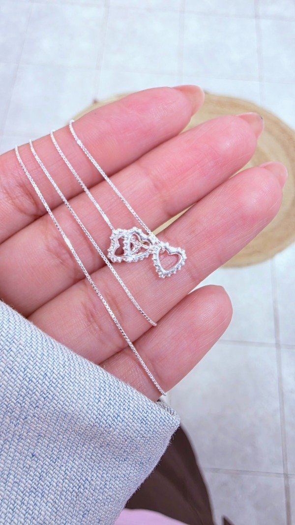 Producto - Collar arandela corazon cubic PL - 2
