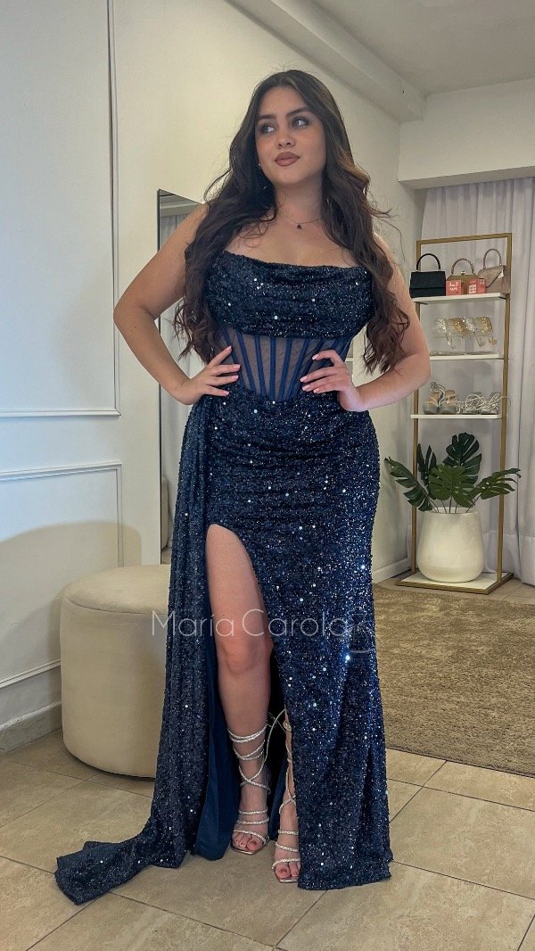 Producto - VESTIDO MICAELA AZUL