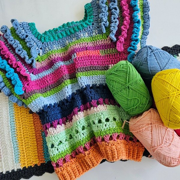 Producto - Box kit de materiales + patrón Blusa Olas