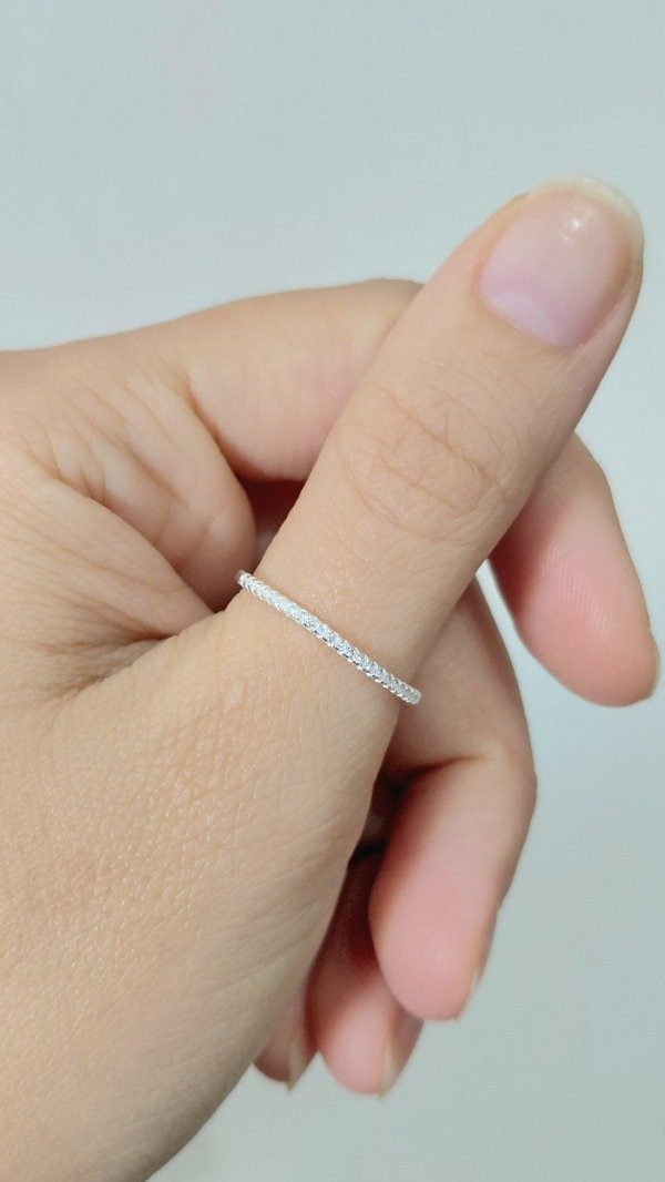Producto - Anillo de Plata con Mini Cubics - 1