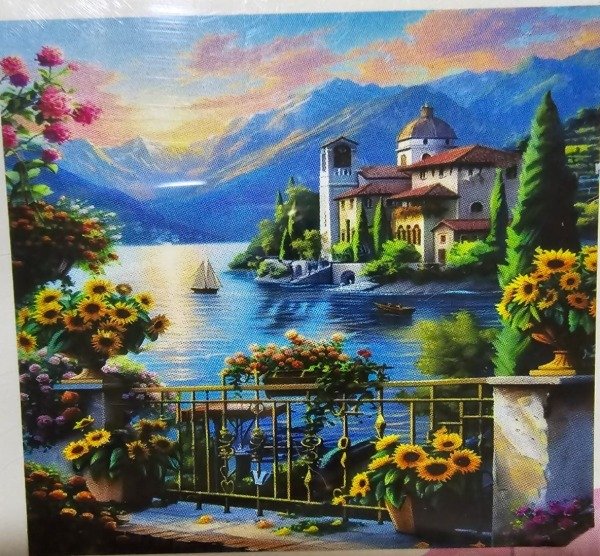 Producto - DIAMOND PAINTING 20X30 HI STONE VISTA DE LAGO Y MONTAÑAS