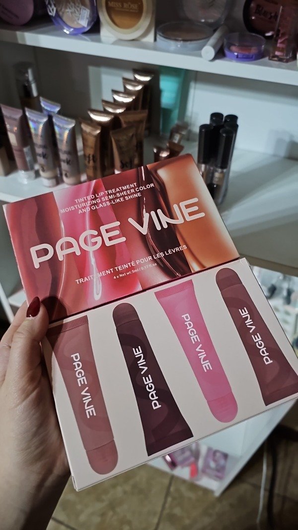 Producto - SET X4 GLOSS VIRALES (TONO CHOCOLATE, NUDE, ROSAS)