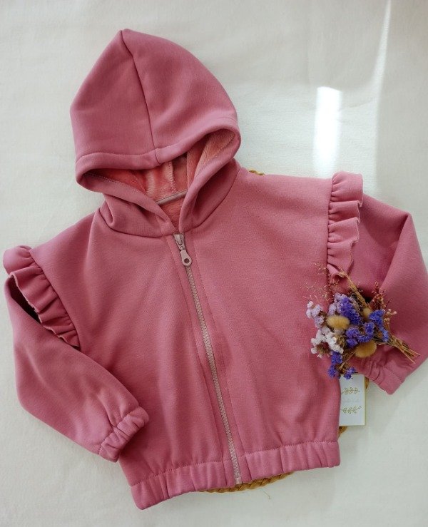 Producto - CAMPERA PIEL ROSA