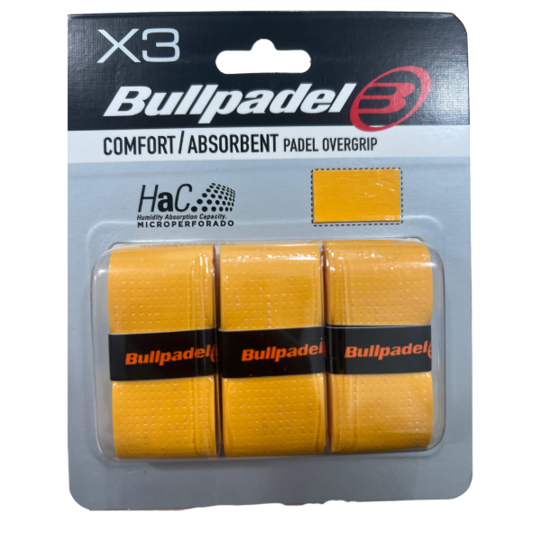 Producto - Pack Overgrip X3 Bullpadel Naranja