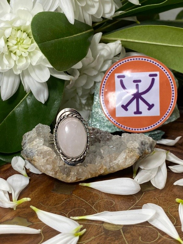 Producto - Anillo de Piedra Cuarzo rosa claro