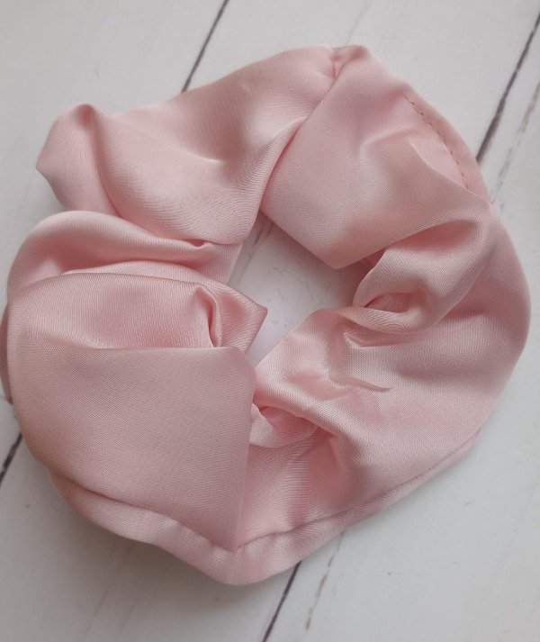 Producto - Scrunchie de Raso - Rosa