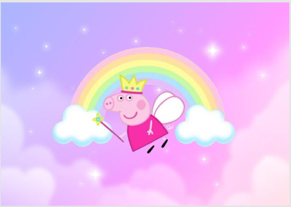 Producto - Lamina comestible rectangular Peppa Pig 1