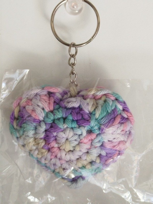 Producto - LLAVEROS CORAZON MATIZADO LILA