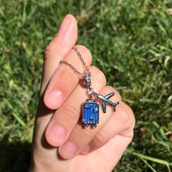 Producto - Conjunto cadena + dije avion