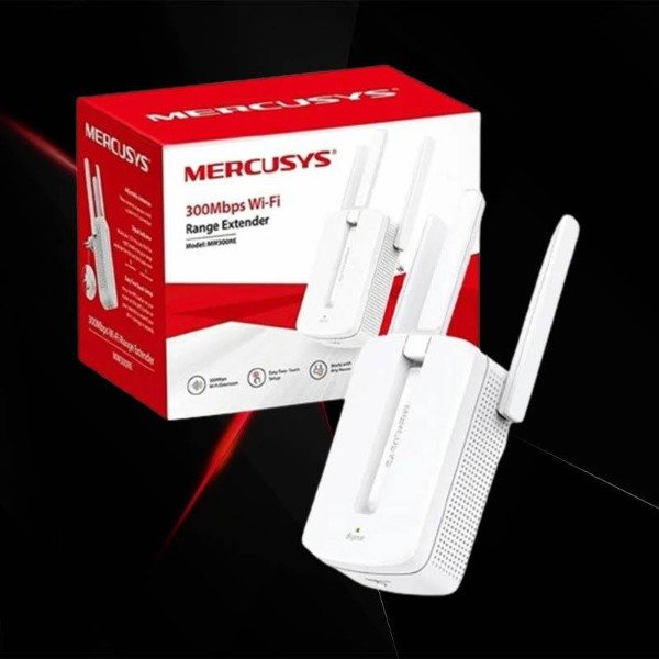 Producto - Extensor De Rango Mercusys Wifi 300 Mbps 2.4 Ghz Mw300re