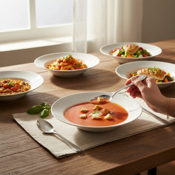 Producto - SET X 6 PLATOS HONDOS VIDRIO TEMPLADO EVERYDAY LUMINARC 22 CM - 0