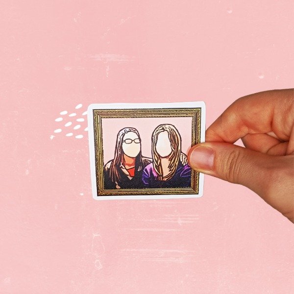 Producto - Sticker Cuadro Amy y Penny