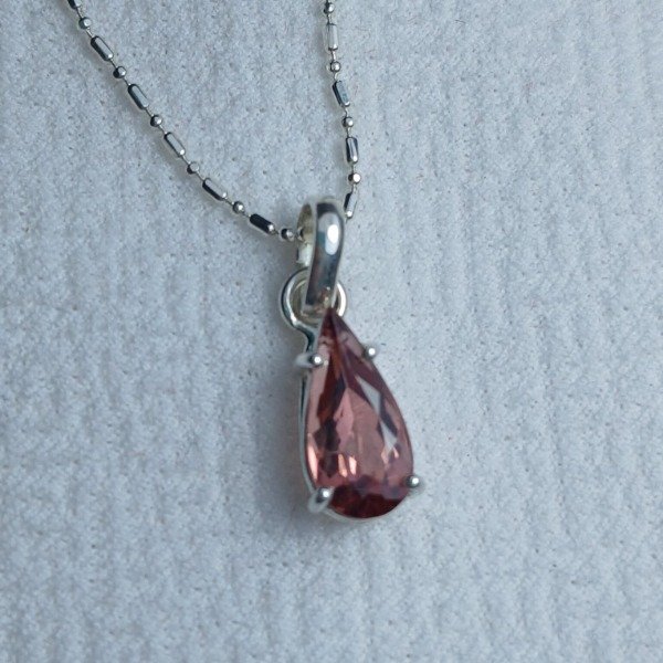 Producto - Conjunto Plata 925 - Turmalinas Rosas Facetadas - Juego Exclusivo Artesanal - 4