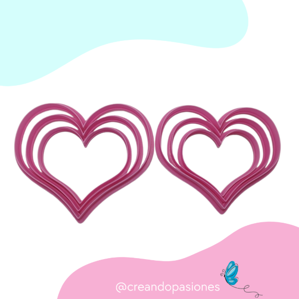 Producto - Set de Cortantes Corazones Grandes x6 - 0