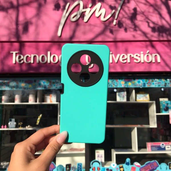 Producto - Xiaomi Redmi 14c Funda Soft con Protector de Cámara Verde Aqua