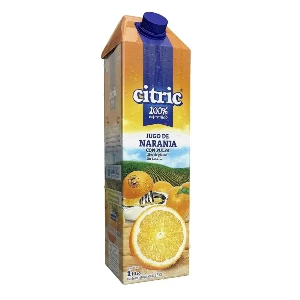 Producto - Jugo Natural Citric Naranja 1 L X 12 Unidades