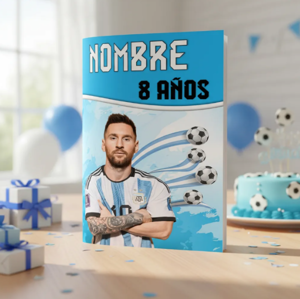 Producto - Libro Imprimible Colorear Pintar Messi Argentina Editable