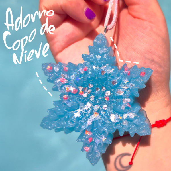 Producto - Adorno Copo de Nieve - Con Glitter