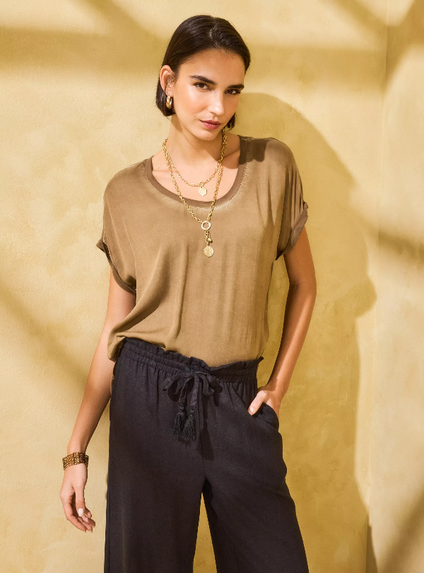 Producto - Remera Cerezo Camel 100 Algodón