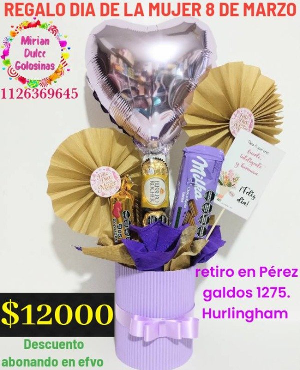 Producto - Regalobox golosinero 8m día de la mujer