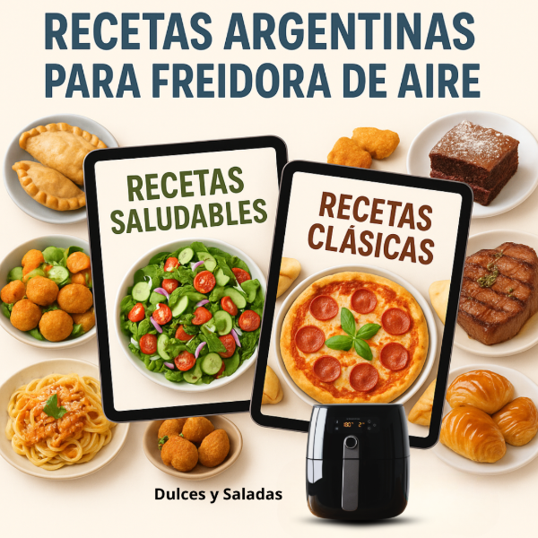 Producto - +500 Recetas Argentinas Para Freidora de Aire