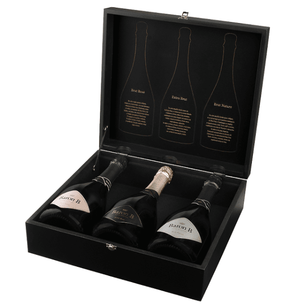 Producto - Baron B Estcuche Tri Pack (Extra Brut-Brut Nature-Brut Rose) 750 ml
