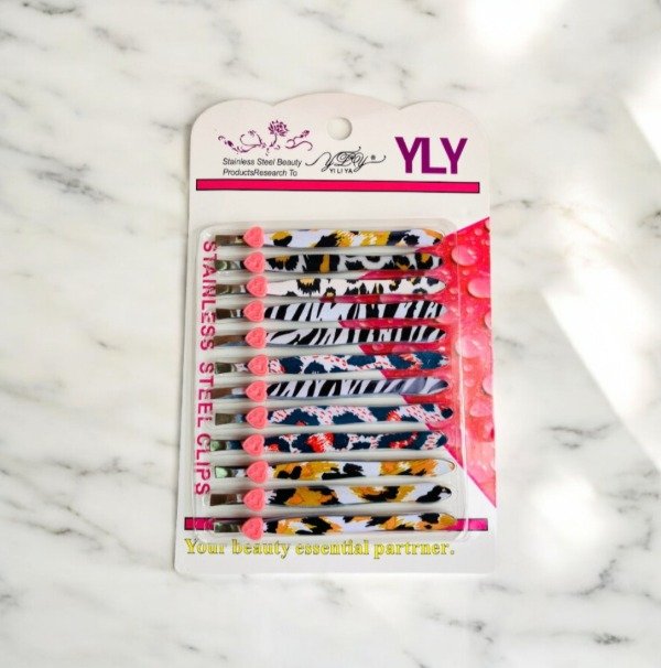 Producto - PACK X12 PINZA ANIMAL PRINT