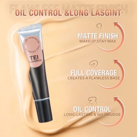 Producto - Corrector líquido alta cobertura Tei pomo - 1