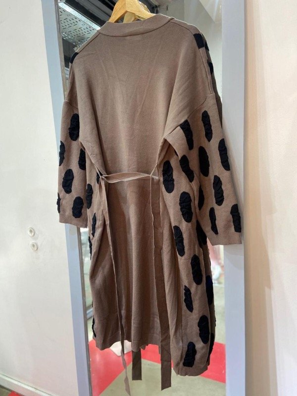 Producto - SACON  LARGO CON LUNARES  VISON - 1