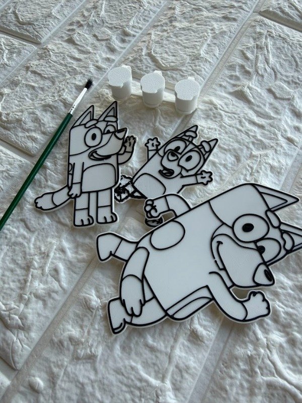 Producto - Personajes para colorear + acuarelas - 2