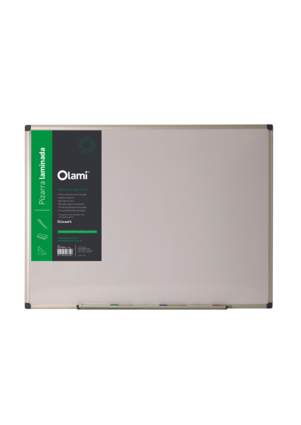 Producto - Pizarra OLAMI BLANCA LAMINADA 45x60cm