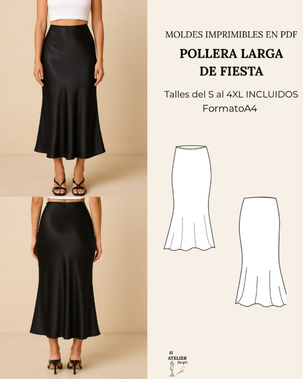 Producto - Pollera larga de fiesta