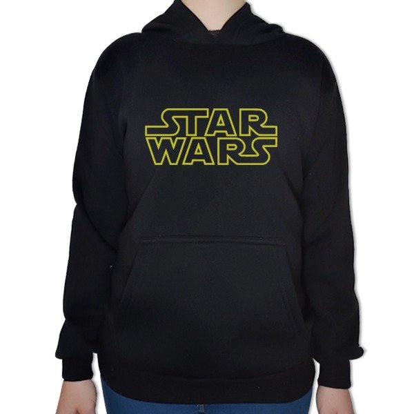 Producto - Buzo canguro Star Wars - Logo (negro)