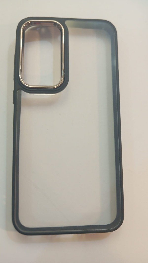 Producto - Funda Transparente Bordes Negro para Samsung A35