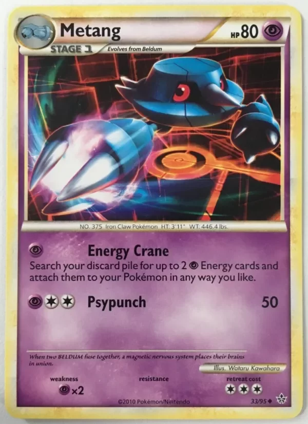 Producto - POKEMON METANG 33/95 HS UNLEASHED UNCOMMON NEAR MINT