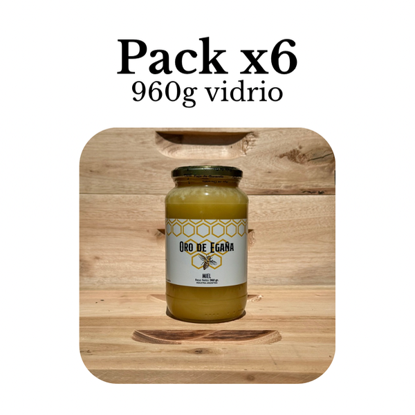 Producto - Miel de pradera 960gr - Pack x6u Vidrio
