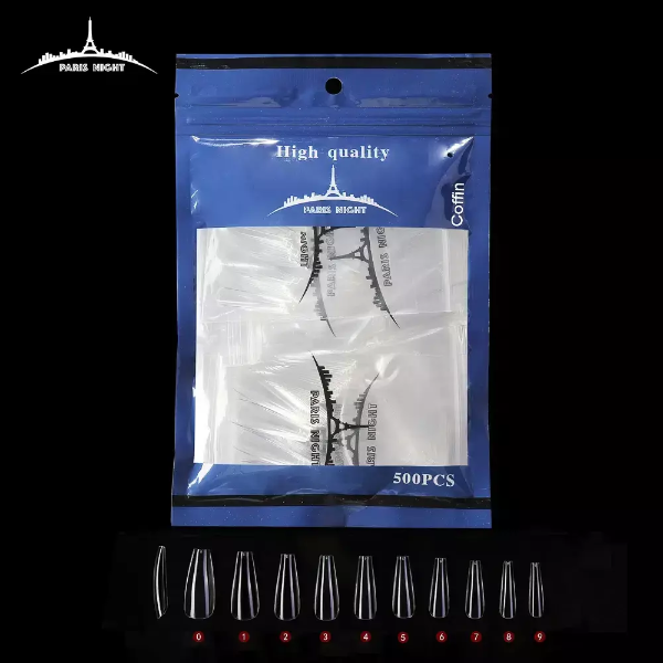 Producto - Tips soft gel paris night coffin por 500