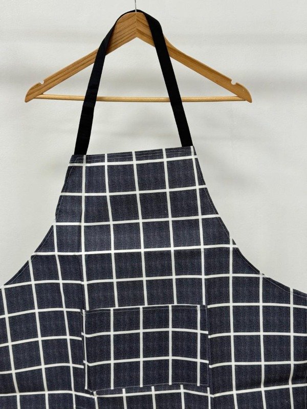 Producto - Delantal SIMIL CUERO LISO/CUADRILLE - 5