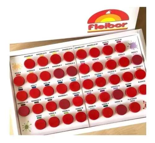 Producto - Set de colorantes premium x 46 colores Fleibor