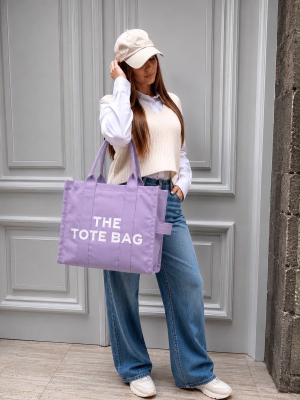 Producto - TOTE BAG LONA - LILA