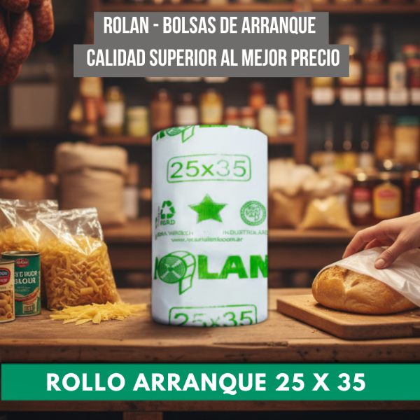 Producto - Rollo de Bolsas Arranque Transparentes 25 x 35 cm