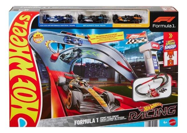 Producto - Pista Hot Wheels Formula 1 Circuito De Corrida Sprint Incluye 3 Autos F1 Jdy15