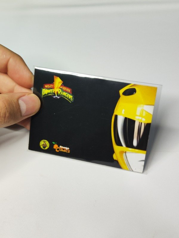 Producto - Tarjeta Coleccionable Yellow Ranger Morpher Holografico Tamaño Carta - 1