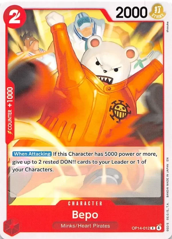 Producto - Bepo OP14-012 The Azure Sea's Seven