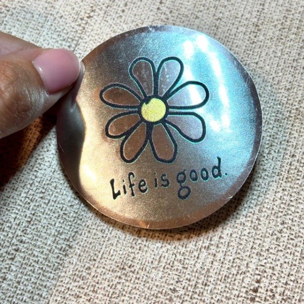 Producto - Life is good plateado