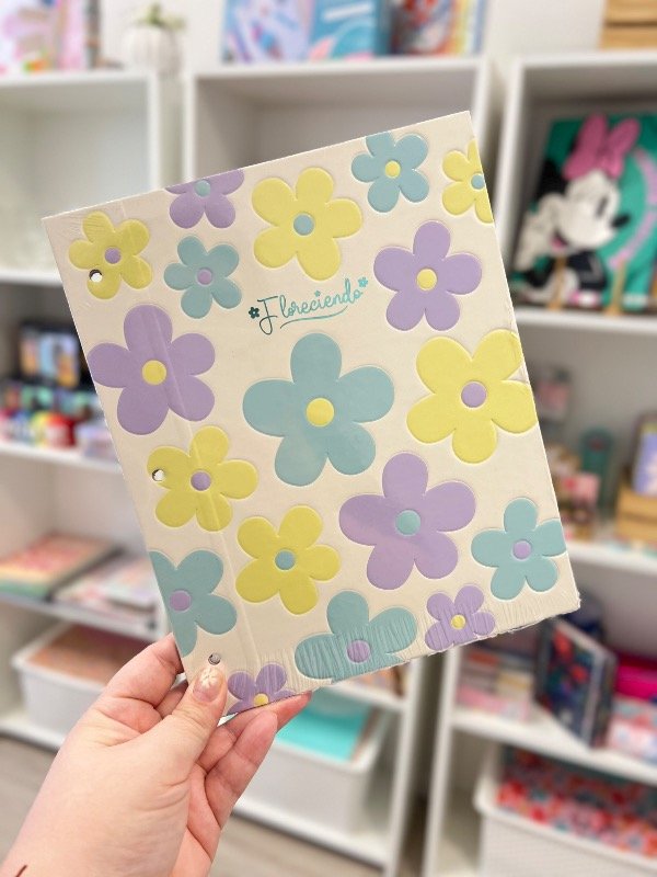 Producto - Carpeta flores pastel N3