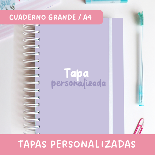 Producto - Cuaderno Grande Personalizado - Tapa Dura