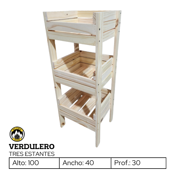 Producto - VERDULERO - TRES ESTANTES - 0